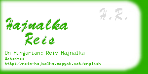 hajnalka reis business card